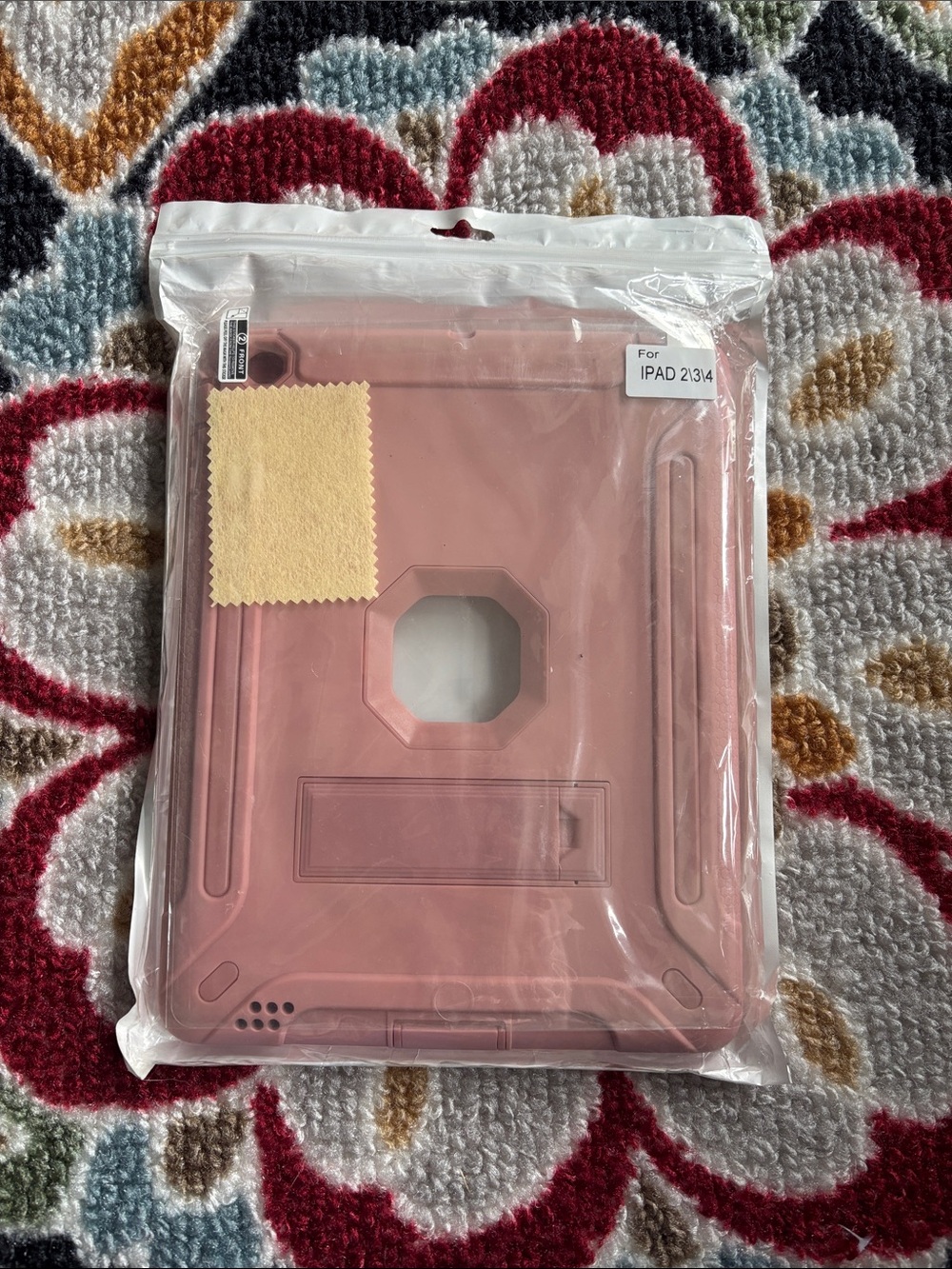 Rugged Rose Pink iPad Case with Kickstand